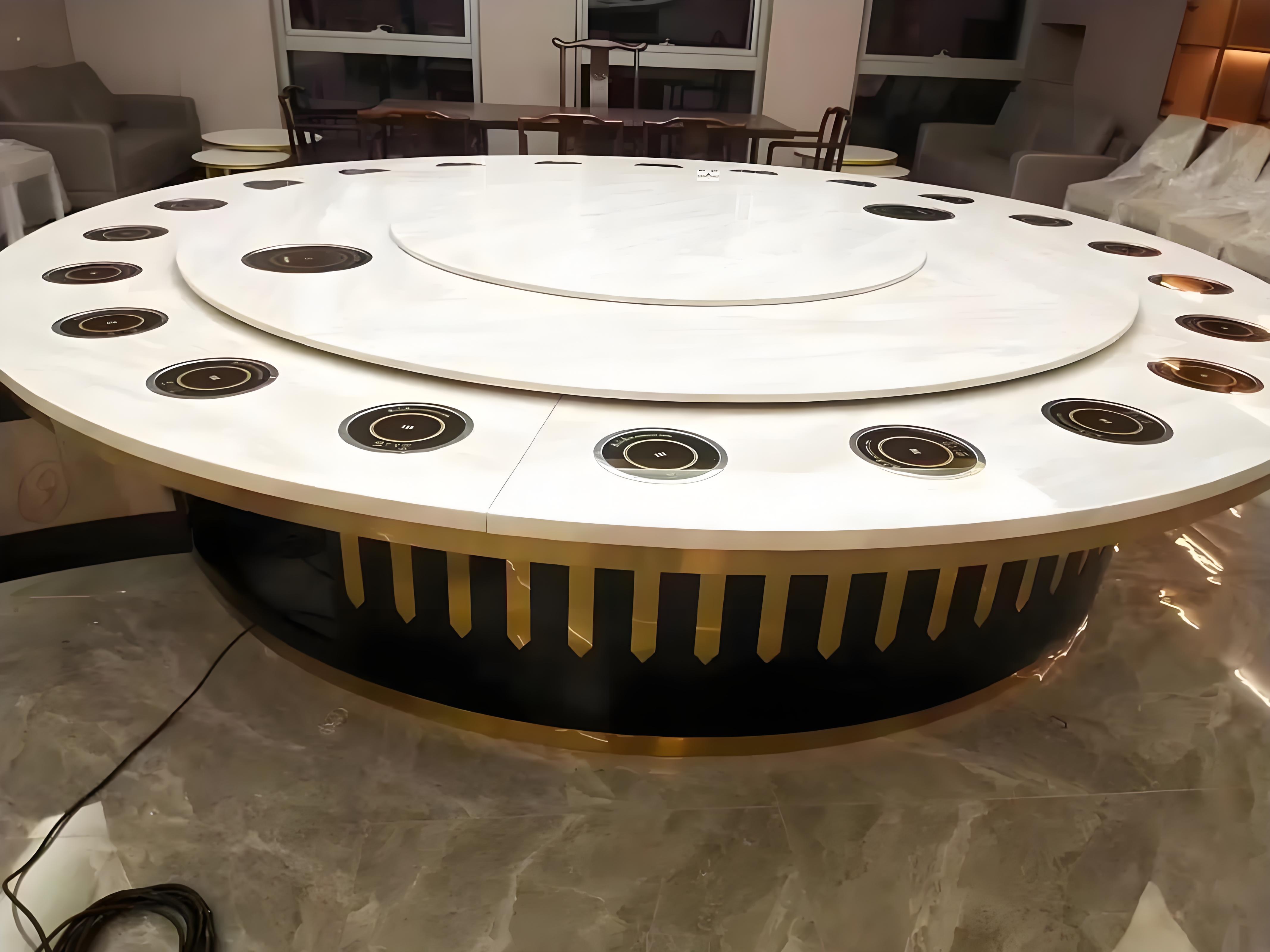 漳州市旋转火锅桌中餐桌 - 价格